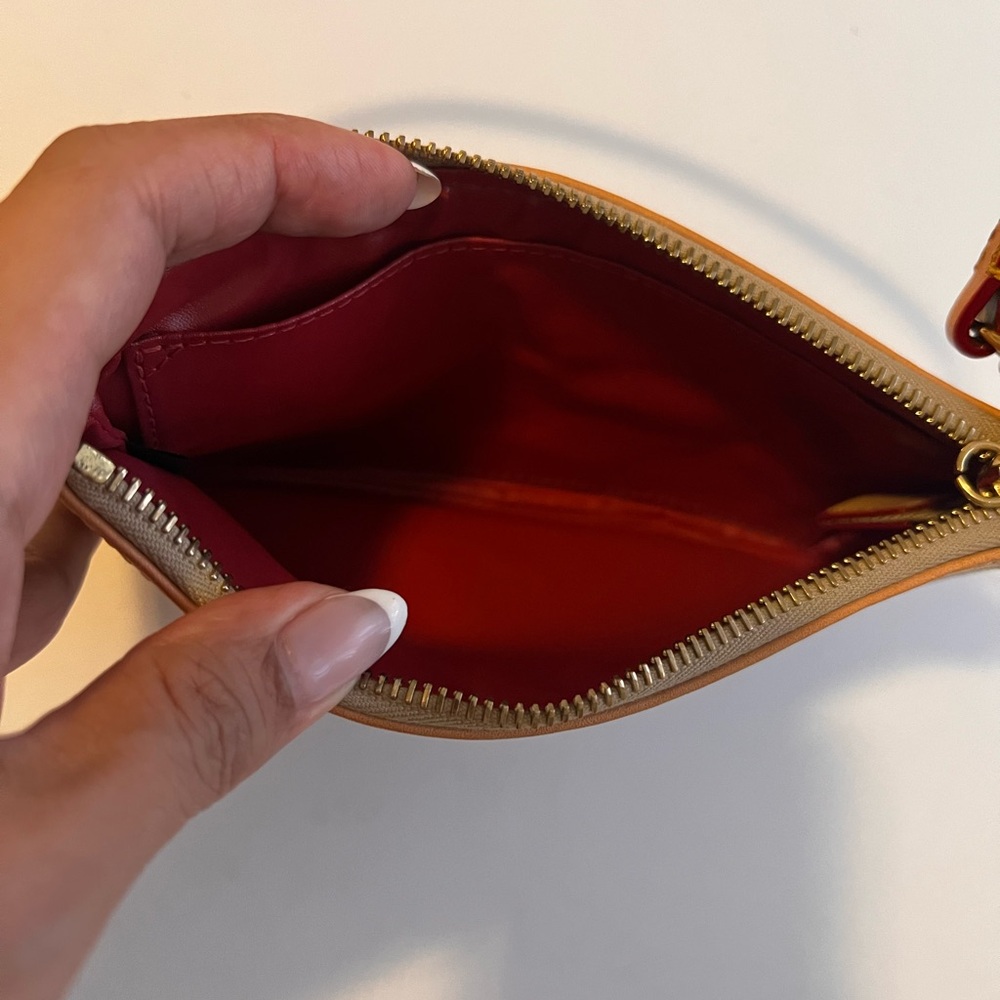 Dooney & Bourke Brown and Gold Wristlet - Picture 5 of 6